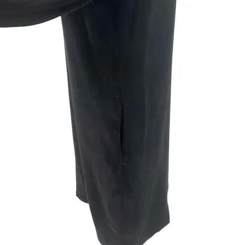 Apiece Apart Mini Shift Dress Balloon Sleeve V-Neck Linen Tencel Black Size 2