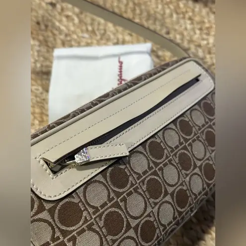 Salvatore Ferragamo Canvas Gancini Shoulder Bag