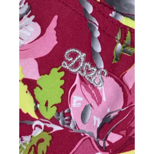 Daily Sports Pink Floral Golf Skort 16 US Stretch Mesh Lining Athletic Tennis Size L