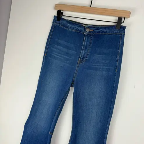 Free People  Just Float On Flare Jeans Sz 26 Dark Wash Denim Stretch Western