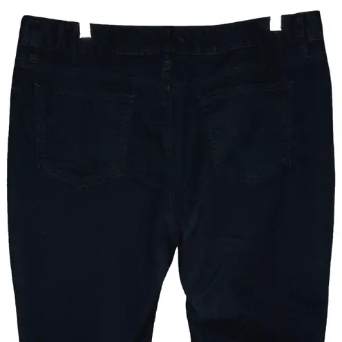 Lands End Jeans Womens 16 Black Fit 2 Skinny Everyday Basic Neutral Minimalist