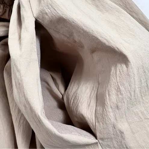 Tuckernuck POMANDER PLACE Noah Smocked Cotton Midi Dress Tan Size L