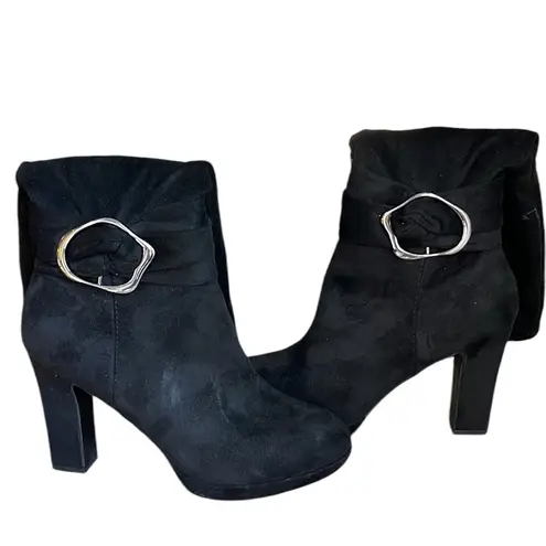 Impo Olexa suede platform stretch boots with block heel
