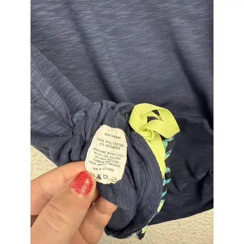 Title Nine Title Nine Dress Womens Medium Floral Matahari Ruched Reversible Summer