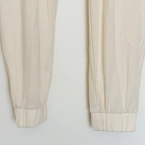 Loft  Womens Sleep Sz XS Pants Jogger Loungewear Pajama Sleepwear Cream Pockets