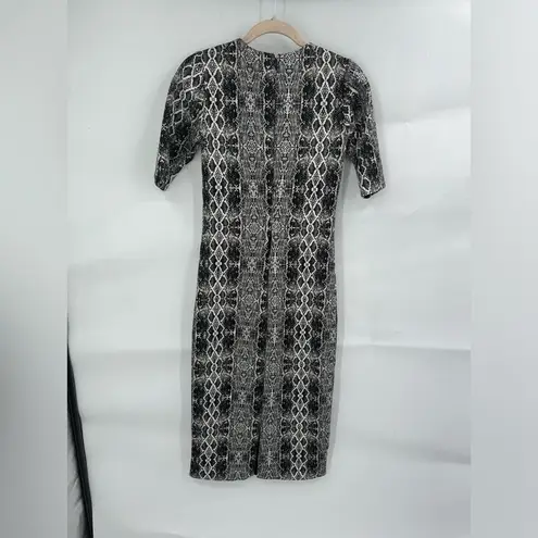 Roam Snake Print Mykonos Women XS MSRap:$348 Midi Ponte Sheath Cocktail Dress