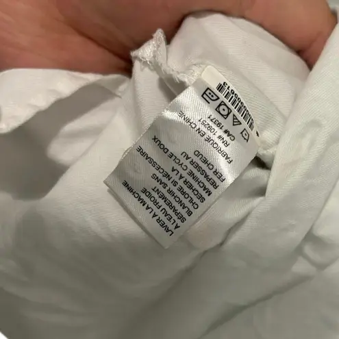 Trovata Birds of Paradis 100% Cotton White Blouse Top Size Small