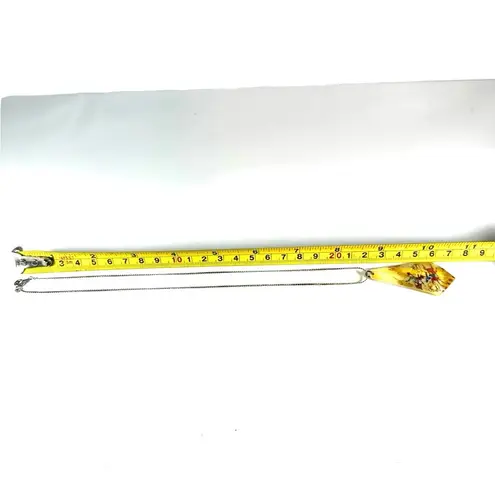 Antique Persian Hand Painted Mother Of Pearl Shell Pendant Nomadic Hunting Scene