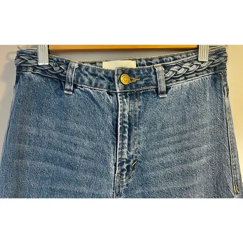 Habitual Braided High Waist Crop Wide Leg Jeans sz. 0/25 Waist