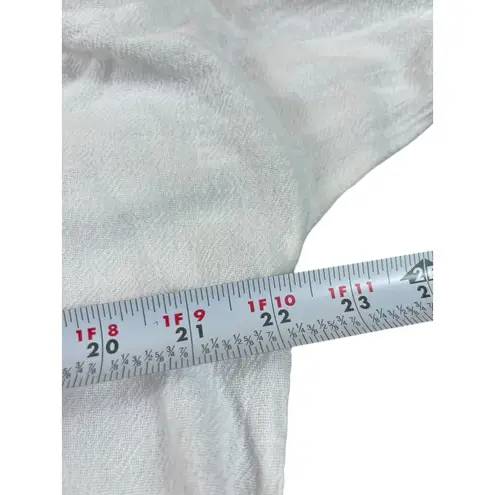 Oh My Gauze 2X White 100% Cotton Crinkle Gauze Knit Top Women’s Lagenlook