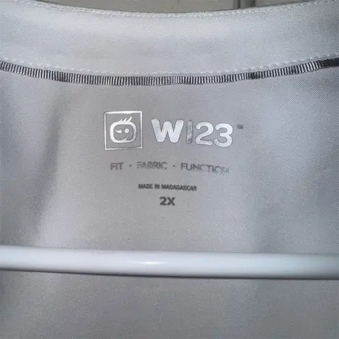 Wink White Utility Jacket Functional and Chic Size 2X