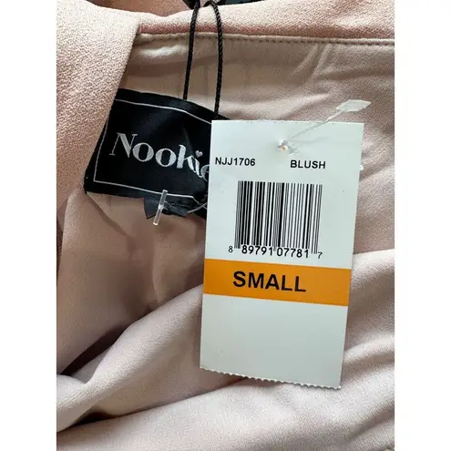 Nookie Hermosa Cold Shoulder Midi Dress Blush Pink Girly Bodycon Small