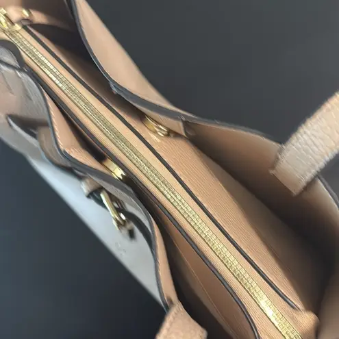 Nanette Lepore Gorgeous  Cream faux Leather Bag