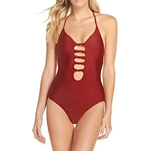 Becca New. knotted one piece. Size medium. Retails $129