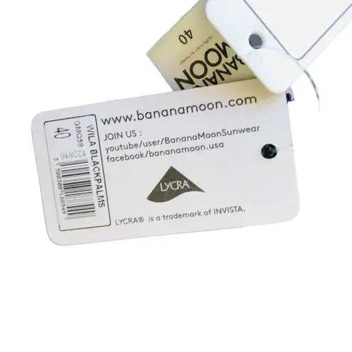 New Banana Moon Wila Blackpalms Brick Red and Black Briefs Women's Size 40 4 6