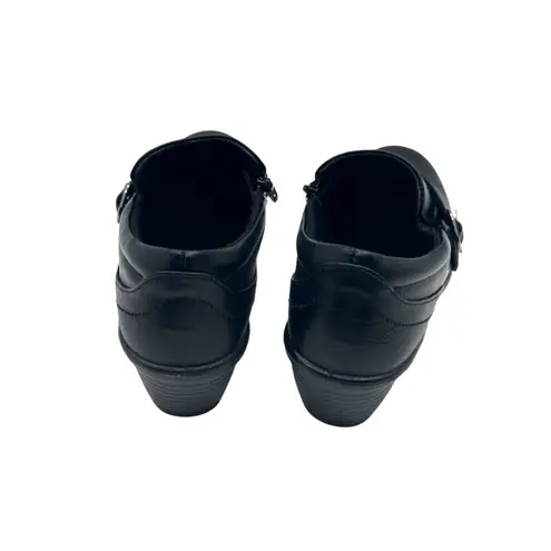 Easy Street Size 6.5 WW Side Zipper Business Casual Heeled Loafers Synthetic