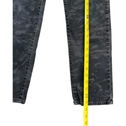 NYDJ Women's Skinny Jeans Size 6 Black Camouflage Lift Tuck Casual Chic