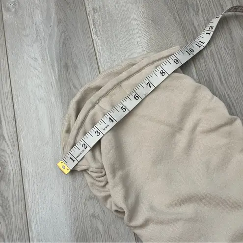 DISSH Tube Top strapless ruched crop womens Beige (xsmall) going out minimalist Size XS