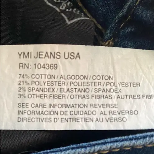 Ymi High Rise Boot Cut Raw Hem Jeans Size 26