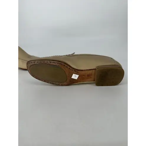 Vintage Joy Harper Women's Leather German Loafers Neutral Beige Size 37 US 6 Tan