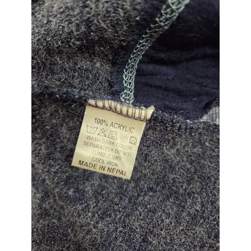 Kathmandu Imports Navy Blue Made in Nepal Tunic Length Sweater Medium Large