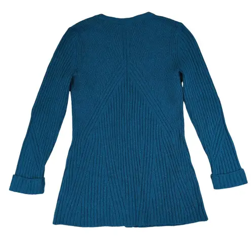 CAbi  Teal Blue Deco Button Front Cardigan Sweater Women's Size XS Knit 3712