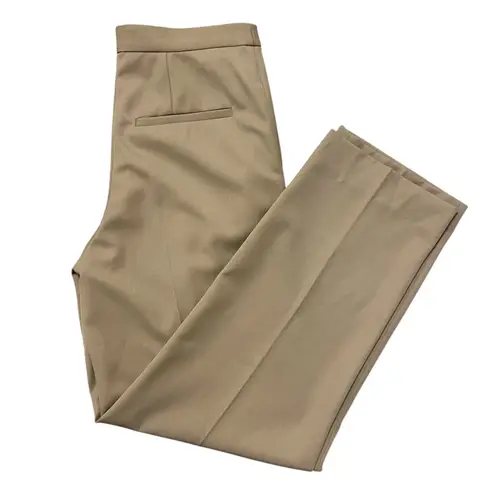 Dries Van Noten dress pants women straight leg tan wool Sz 8 NWT