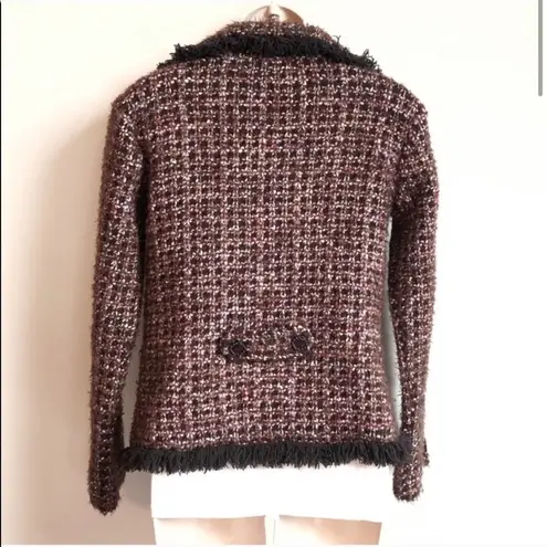 Fenn Wright Manson 🆕 single breasted wool fringe blazer sweater…