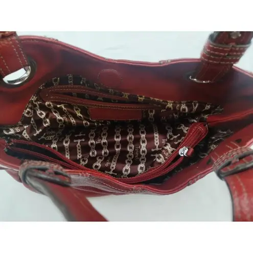 Tignanello Women's Red Purse/Handbag/Shoulder bag SKU 3570