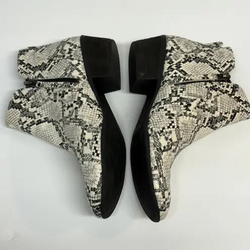 Circus by Sam Edelman Pipper Booties Women 8 Snakeskin Faux Leather Festival