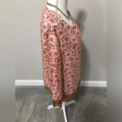 April Cornell 100% washable silk tunic Size M