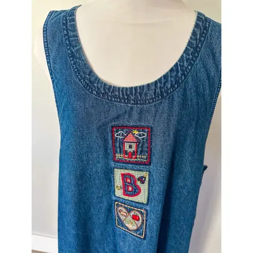 White Stag Vintage Teacher Denim Overall Dress