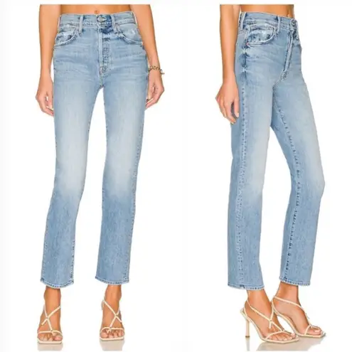 MOTHER Superior High Waisted Hiker Hover Jeans Women's 23 Blue