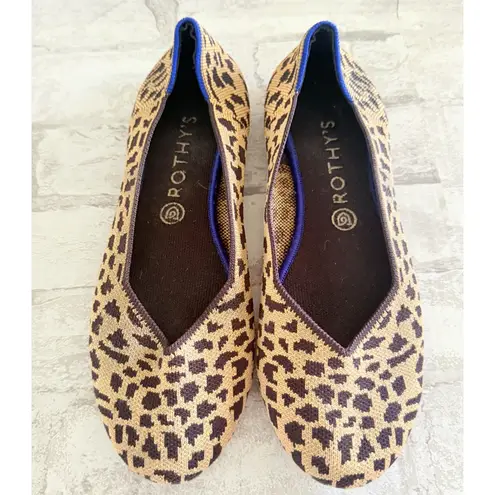 Rothy's The Flat Animal Print Shoes Round Toe Eco Friendly Knit Comfort Sz 11