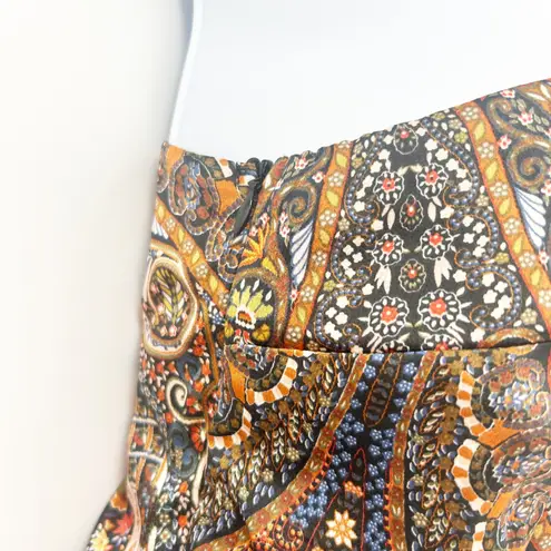 NWT Lulus Womens Mesmerizing Sight Paisley Print One Shoulder Bodysuit Size S Black