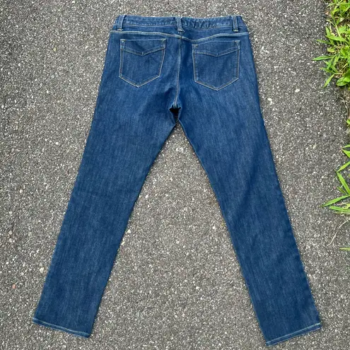 Lands' End Women's Straight Leg Jeans with Colorful Patchwork Blue Size 8