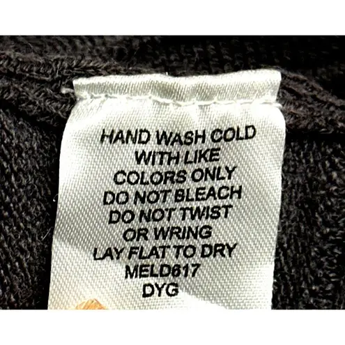 Allison Brittney Small Gray Textured Knit Long Sleeve Dress Soft Glam Open Back