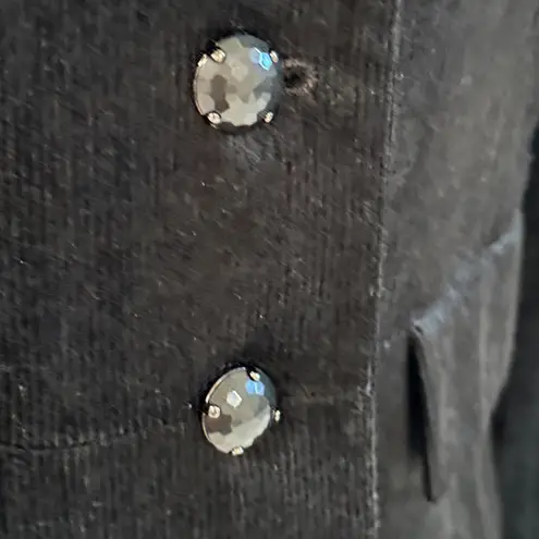 INC Black Corduroy blazer jacket like new with jeweled buttons size M Size M