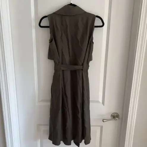 Emerson Frye Dress/Sleeveless Trench Jacket Size 00 Color Grey Gray