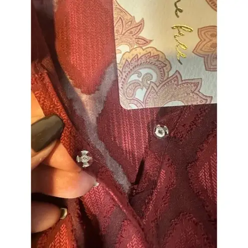 Band of the Free Maroon Long Sleeve Diamond Pattern V