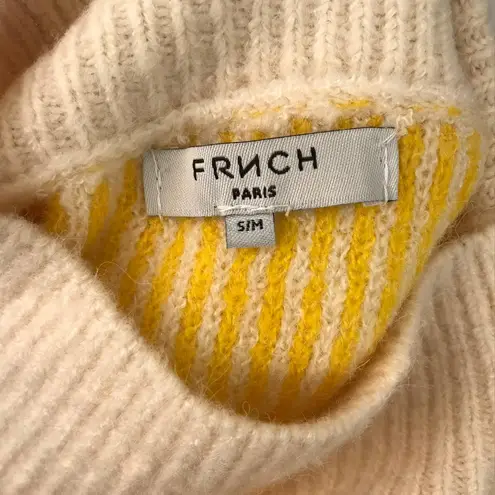 FRNCH NWT Paris Striped Mock Neck Pullover Sweater Size Small/Medium