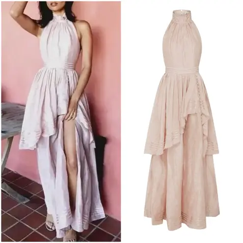 Aje. Bungalo Sienna Dress in Blush Size AUS 12 / US 8 NEW Pink
