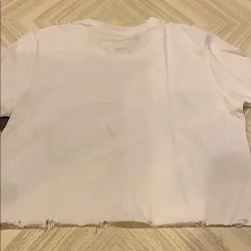 Prince Peter Retro Coffee Cup Print Rip Crop Tee White Size undefined