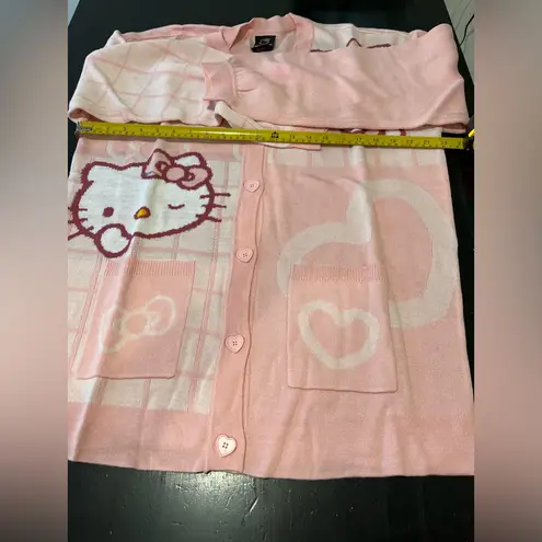 Her Universe Sanrio Hello Kitty Pink Grid Cardigan