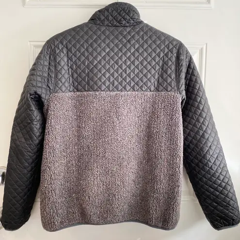 Patagonia mixed media snap-T quilted pullover