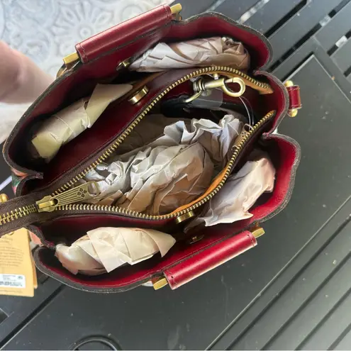 Patricia Nash Heritage multi collection EMPOLI floral satchel