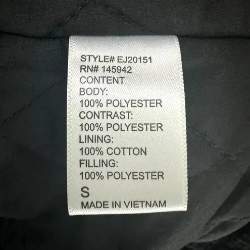 EDEN SOCIETY Faux Fur Wooly Coat Stitchfix Cinch Waist Jacket Black NWT Small