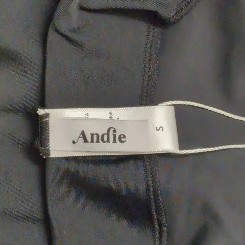 ANDIE NWT Waikiki Dress Black Solid Sleeveless Halter Size S