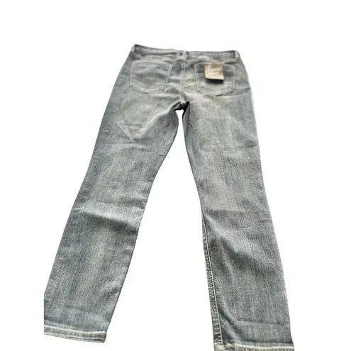 Women's studio blue Blue Bootcut Jeans Size M Mid Rise Classic Fit Denim