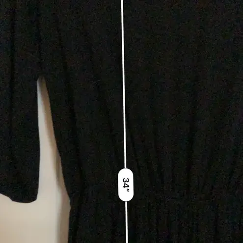 The Comfy Black long sleeve open back romper - Image 5